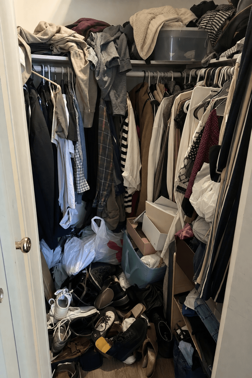 Walk-in closet — Georgetown — before